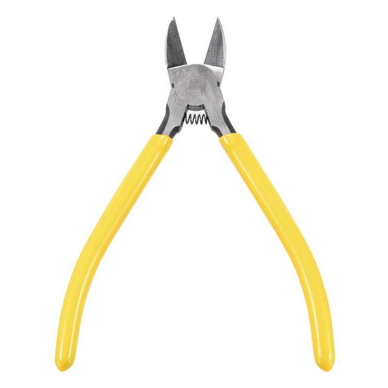 极速1PC Yellow Diagonal Cuvtting Plier High Carbon Steel Cop