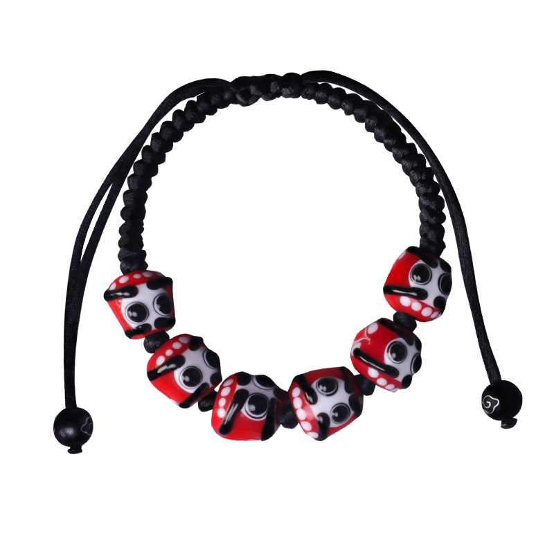 极速手链男女款日式达摩琉璃w手串六眼天珠本命年平安手工百搭情