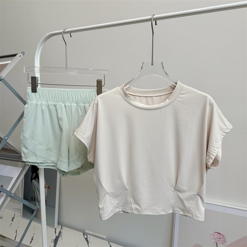 新品跑步运动套装k女2025新款小个子速干透气健身瑜伽户外晨跑服