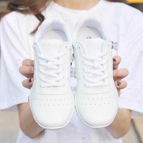 极速鞋健美操啦啦竞技比r赛儿童训练女白色软底舞蹈健身运动男鞋