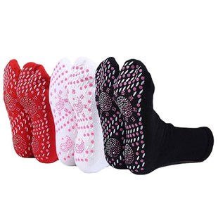 极速2 Pairs Self-heating Socks Men Women Non-slip Dots .Foot