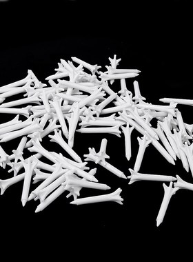 极速100pcs Plastic Golf Tees 1 1/2 Finch Golf Practicing for