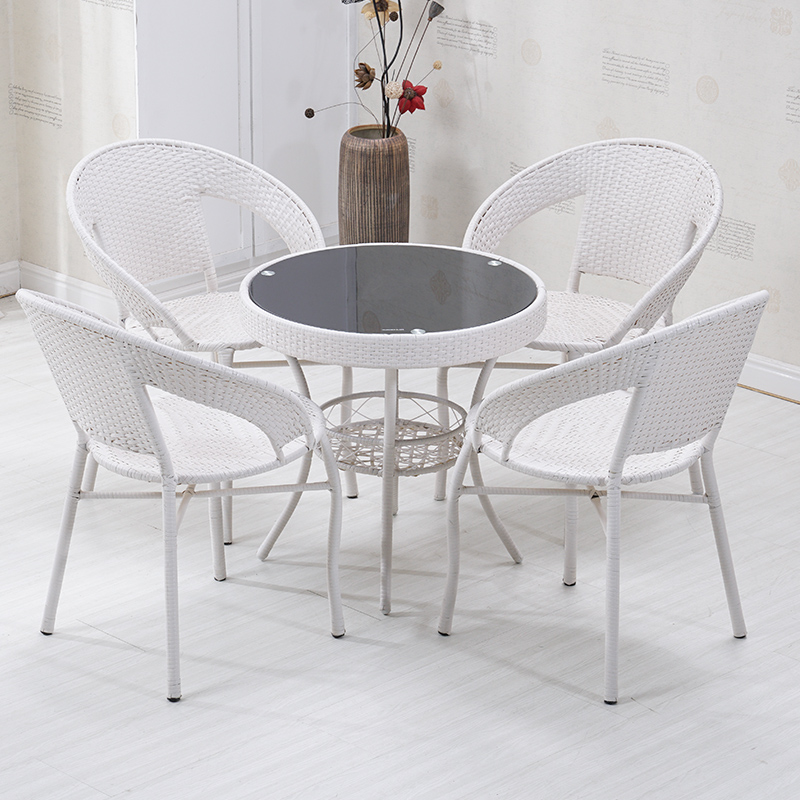 极速藤椅阳台桌椅组合简约休闲小茶几庭院室外桌椅三Y件套藤椅子