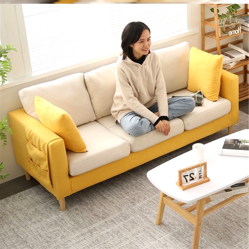 极速布艺双人沙发小户型日式三人位沙发北欧双人单人小Z沙发现代