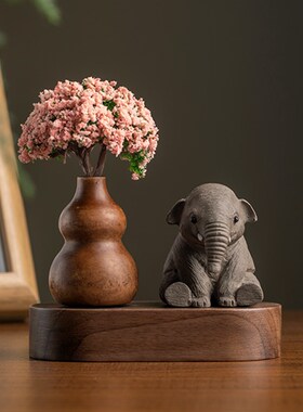 极速吉象汽车摆件可爱大象香薰扩A香器中控台车载摆件家居办公室