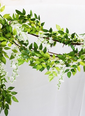 极速180cm Fake Ivy Wisteria Flowers FArtificial Plant Vine G