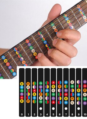 极速Guitar Fretboard Nottes Map Labels Stickers Fingerboard