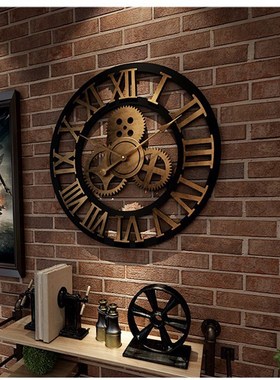 极速Wall Clock Living Hanginyg Room Clocks For Style Industr