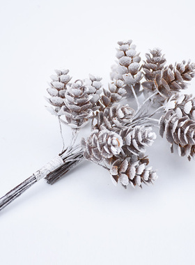 极速10pbcs/Bundle Artificial Plants Fake Pine Cone Decorativ