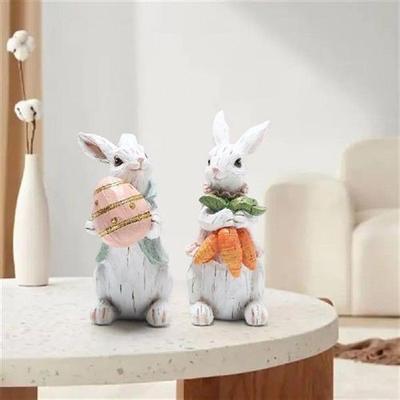 极速Useful Easter Bunny Ornament SynKthetic Resin Easter