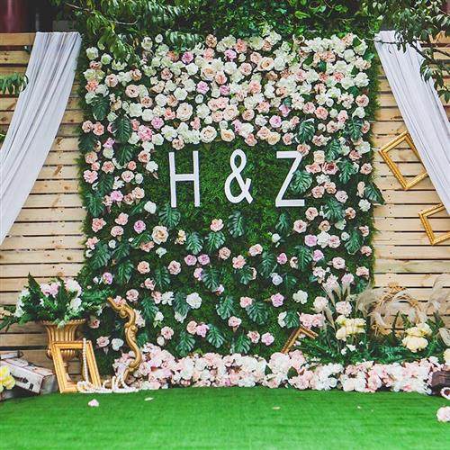 极速仿真花朵玫瑰j花头绣球花头植物墙花墙假花婚庆绢花装饰花diy