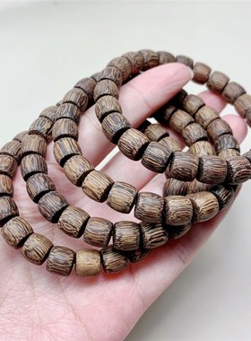 新品越南沉香小g直筒单圈女款手链 9*8mm左右女款文玩盘玩手串 有