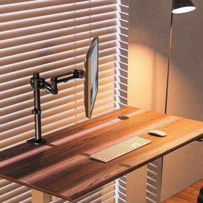 极速松能电脑萤幕支架臂台式家用游C戏办公万向架升降桌面免打孔T