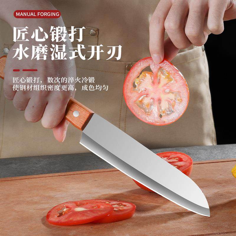 广东阳江多功能锋利水果刀厨用不锈钢易清洗剔骨刀实木手柄切水果,厨房/烹饪用具,蔬果刨丝器/瓜果刀,淘宝优惠券,粉丝福利购,淘宝优惠卷