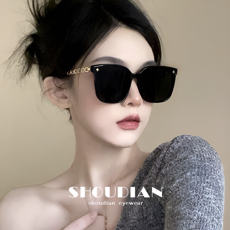 2026新款墨镜女高级感ins网红款防晒太阳镜圆脸显瘦大框墨镜