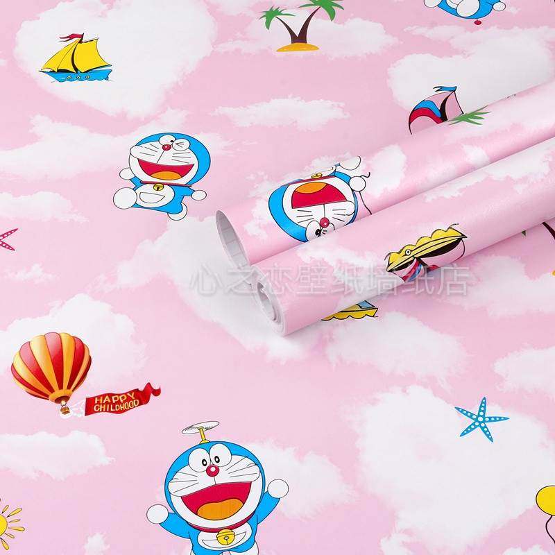 极速宿舍壁纸自粘 大学生蓝天白A云天空屋顶卡通寝室壁纸北欧ins,基础建材,胶粉,淘宝优惠券,粉丝福利购,淘宝优惠卷