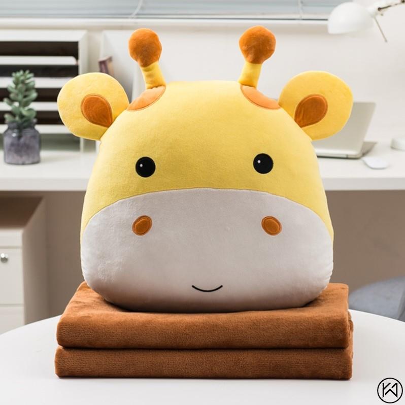 极速抱枕被子两用靠枕折叠空调y毯汽车内靠垫枕头三合一办公室午