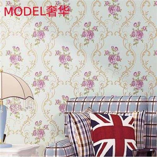 极速非自粘壁纸长10米宽53厘米3D4D立体精压壁纸家装不Y织布客厅