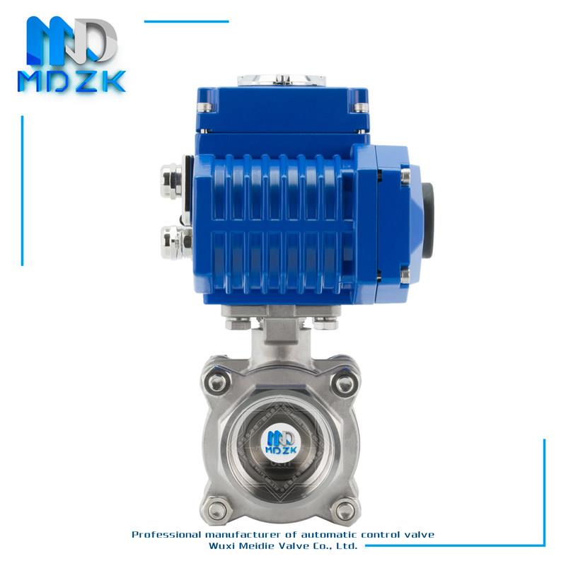 极速Q911F-16P电动球阀 电动不锈钢J丝口扣球阀 电动三片式球阀