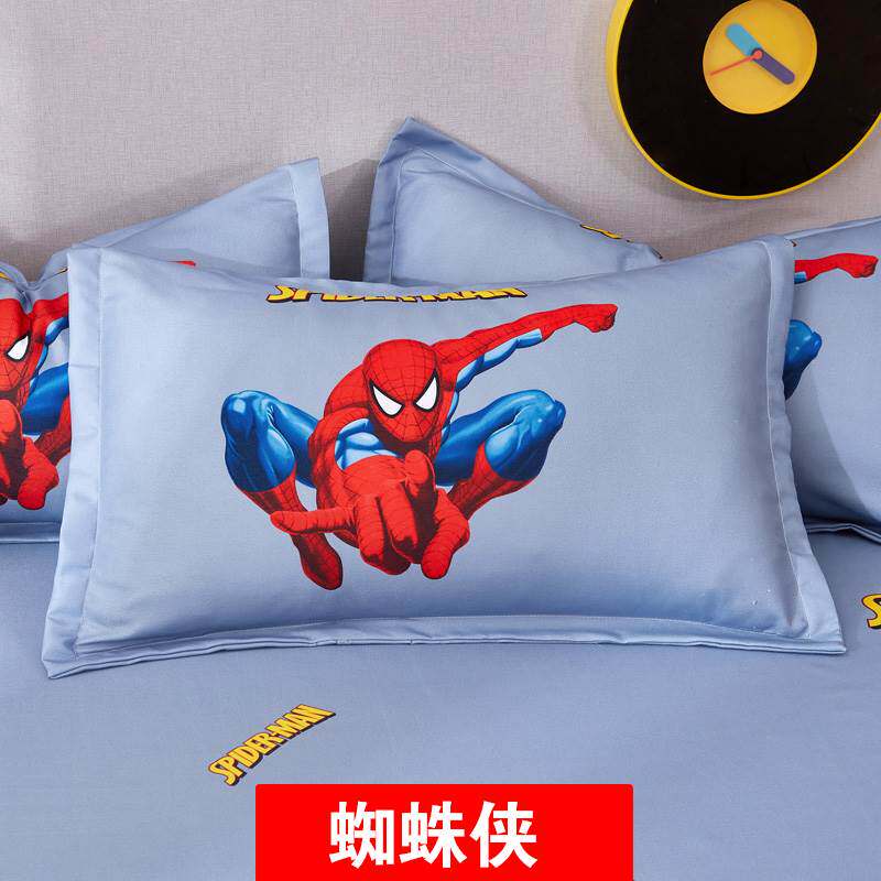 极速纯棉卡通儿童枕套一对装男孩z枕头单人枕学生48x74全棉枕芯套
