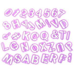 ALUIlphabet Letter uNmber 极速4 Cake Pla0stmic ondant PCsF