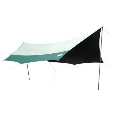 极速促量餐六角黑胶简易蝶形遮阳伞户外I速开网红化天幕帐篷野涂