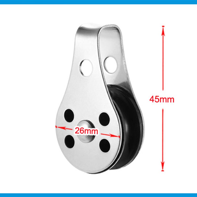 极速31a6不锈钢 独木舟橡皮划艇 船用不锈钢滑轮 帆船配件