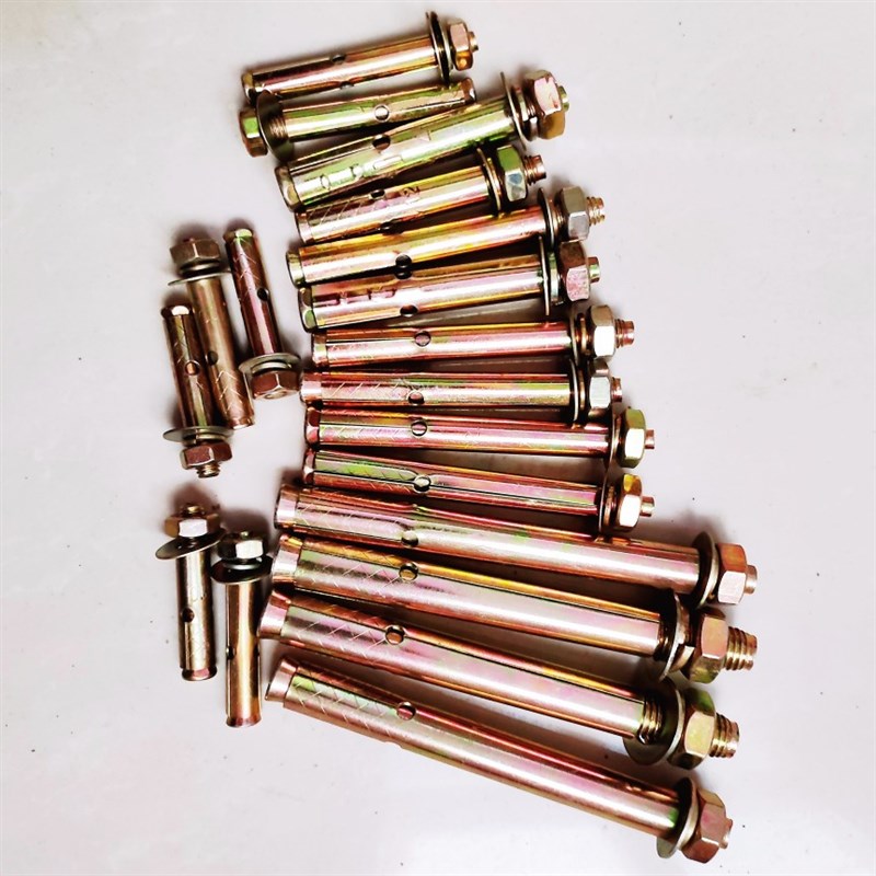 极速整箱彩锌带孔膨胀螺丝小头蓬胀螺丝悬吊式天R花板门窗拉爆螺