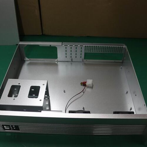 新品2U工业超短35cpm机架式电脑机箱 工控铝面板装PC电源机箱订制