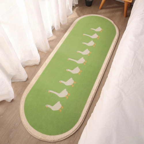 新品加厚儿童长条地毯卧室房间床C边毯家用少女可爱卡通床下防摔
