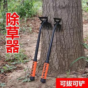 锄草神器拔草耙子园艺农具耙子松土除野菜铲锰钢除草耙除草工具