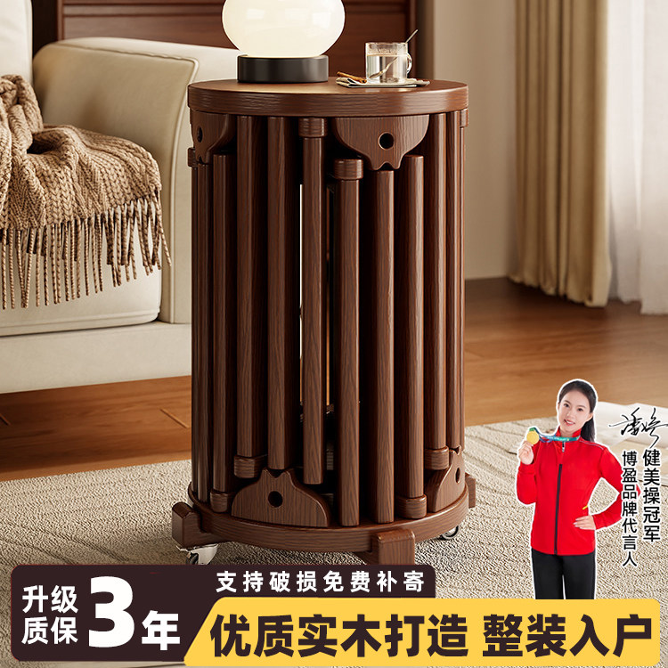 博盈全实木凳子家用可叠放组合客厅餐桌凳收纳叠叠乐板凳木凳圆凳