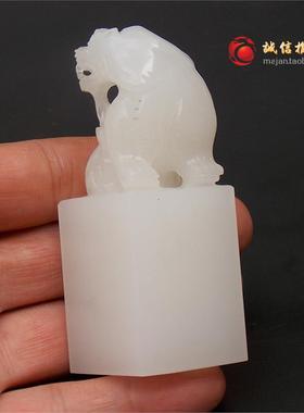 貔貅私人个人印章白玉羊脂级六圣吸财貔貅小号厂家促销价