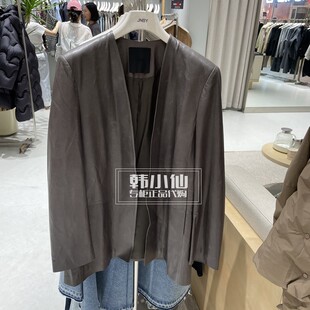 短外套5O8A12390 2024年秋季 5995皮革外套 江南布衣专柜正品 JNBY