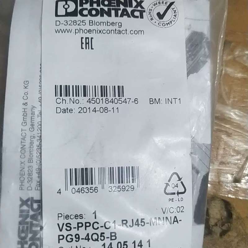 议价VS-PPC-C1-RJ45-MNNA-PG9-4Q5-B菲