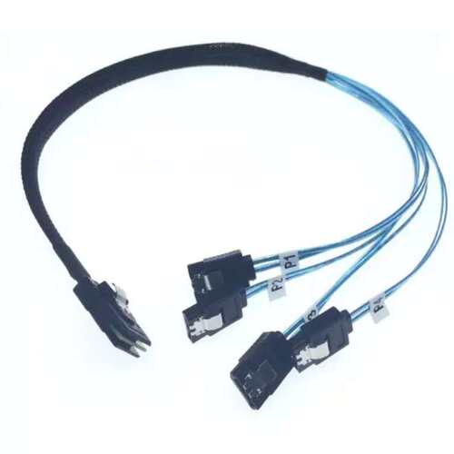 价CAraid阵列卡伺服器MI SAS SFF 8087转SATA硬碟sata3一拖四数*