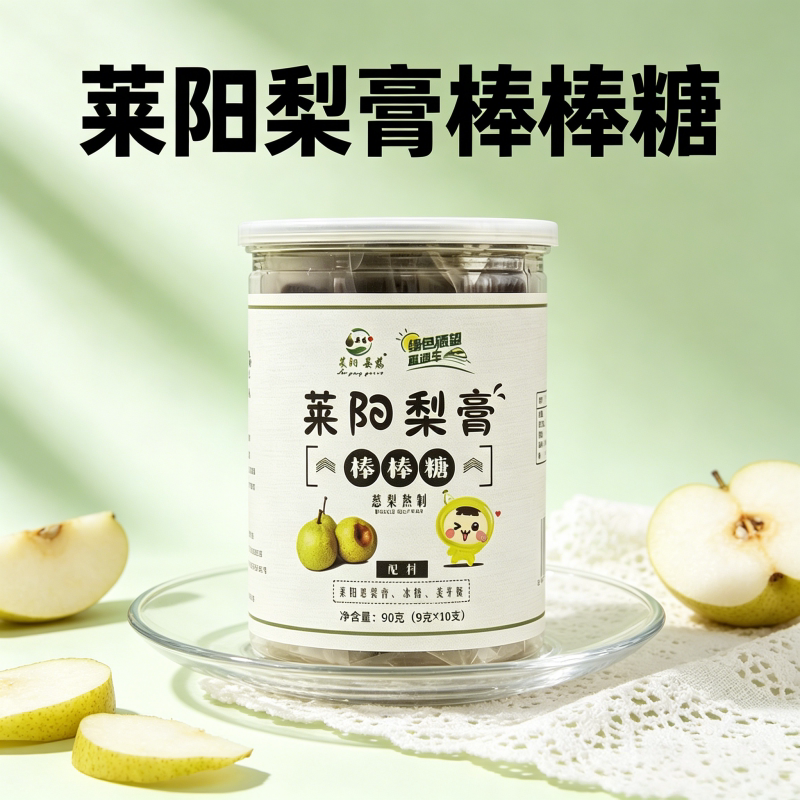 梨膏棒棒糖儿童零食原味解馋健康