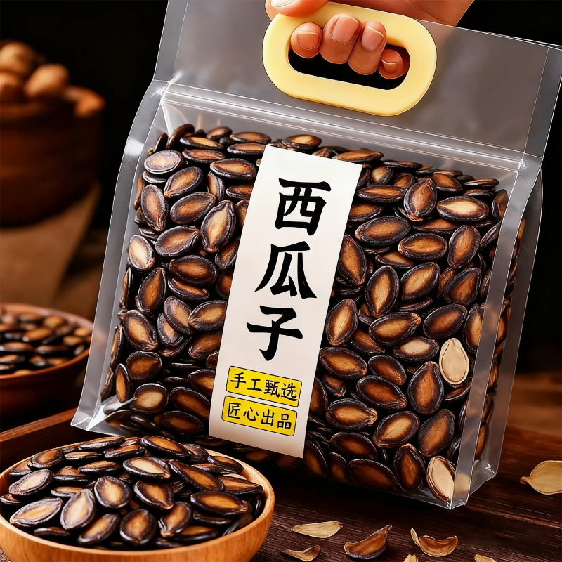 话梅味西瓜子官方旗舰店2025新货西瓜子五香味奶油味盐炒味西瓜子