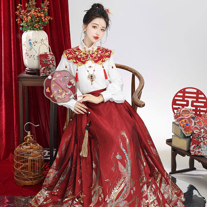新中式红色织金马面裙【结缘】绣花云肩敬酒订婚服女成人汉服套装,女装/女士精品,上衣,淘宝优惠券,粉丝福利购,淘宝优惠卷