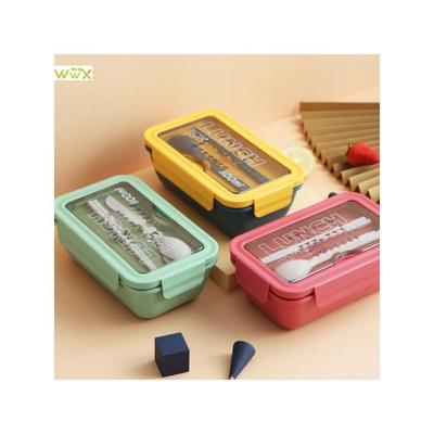 Microwave Lunch Box Portable 2 Layer Food Container Healthy