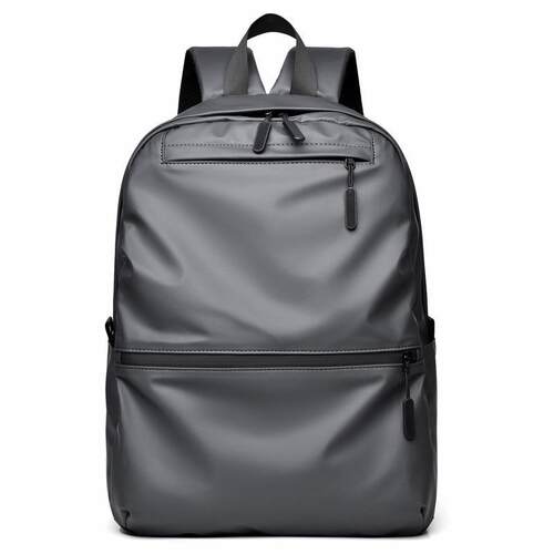 Backpack men shool travel shoulder bag student soft black新