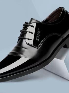 man formal shoes for men leather big sizes 47 46 black dress