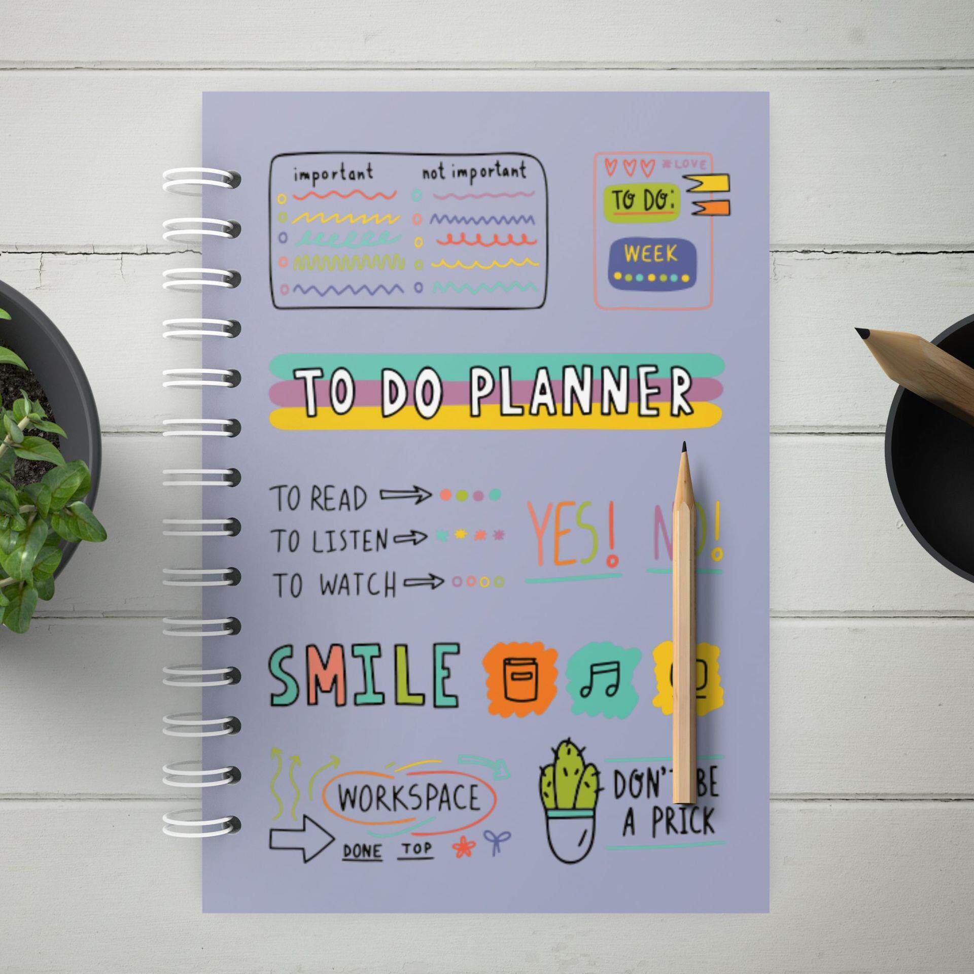 Simplified planner study plan book time management Students