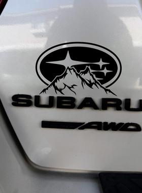 JDM车贴斯巴鲁STI挡风玻璃贴纸改装防水森林人傲虎力狮翼豹装饰贴