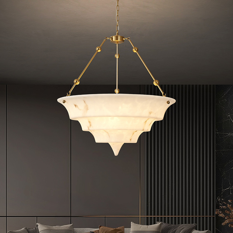 创意轻奢仿云石客厅吊灯