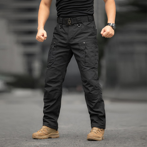 登山裤男户外战术裤男直筒多口袋