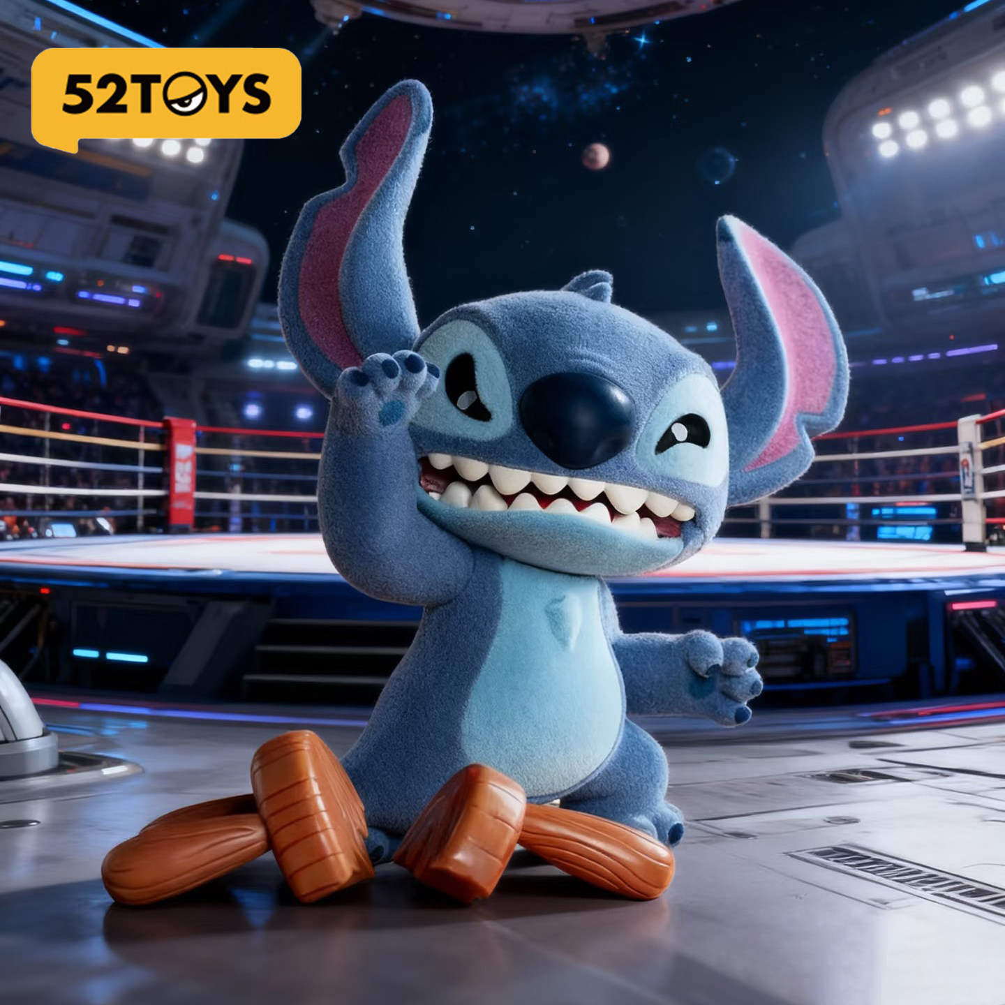 正版52TOYS迪士尼史迪奇超级破坏王盲盒桌面摆件手办史迪仔潮玩具