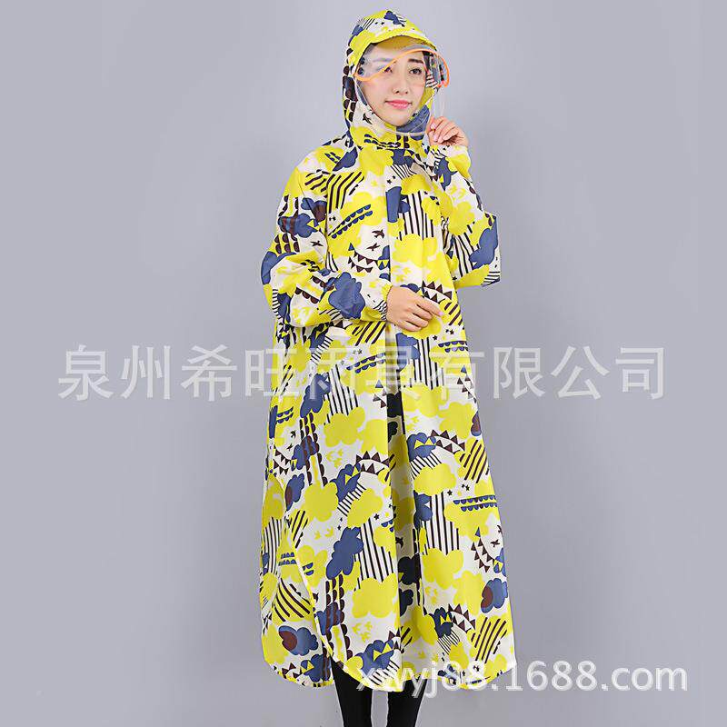 女通用斗篷雨衣时尚雨衣款超防水套头雨女披骑车休闲男徒步雨式衣