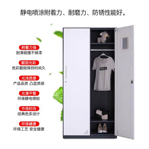 州钢制色更套衣柜铁H2075011皮员存包柜带锁加厚咖色灰色储物柜多
