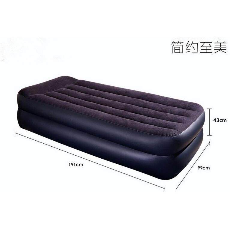 INTEX厚内单人豪华双层防水植绒置电泵充气床垫用午家加97810休床